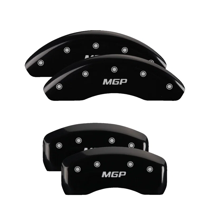 10250SMGPBK – MGP CALIPER Caliper Cover, Set of 4 MGP Logo Powder Coated Black Aluminum